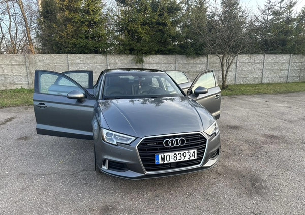 Audi A3 cena 76800 przebieg: 91232, rok produkcji 2017 z Ostrołęka małe 781